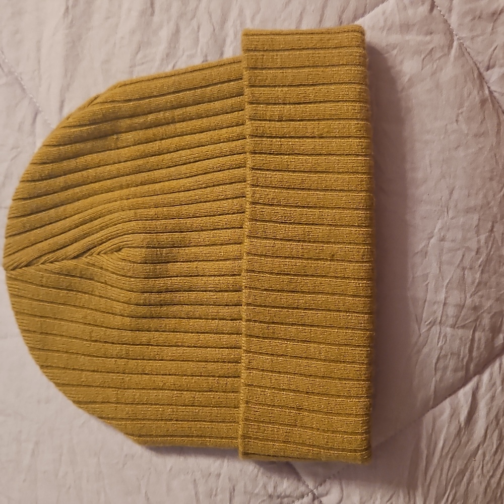 Time and Tru Mustard Brown Knit Hat - Picture 3 of 3